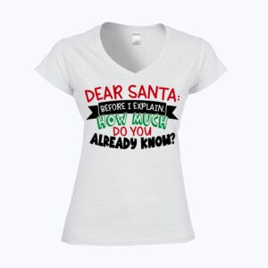Softstyle™ women's v-neck t-shirt Thumbnail