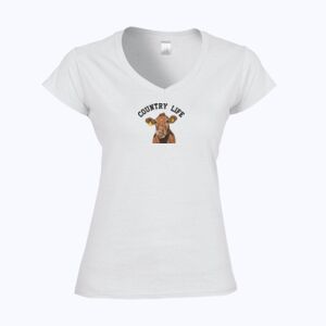 Softstyle™ women's v-neck t-shirt Thumbnail