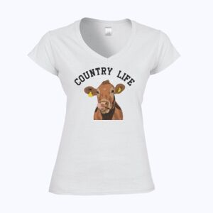 Softstyle™ women's v-neck t-shirt Thumbnail