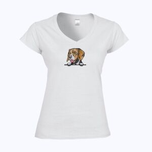 Softstyle™ women's v-neck t-shirt Thumbnail