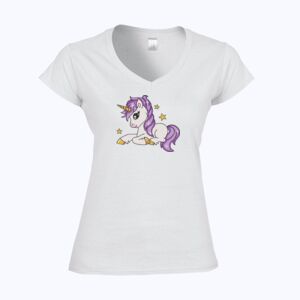 Softstyle™ women's v-neck t-shirt Thumbnail