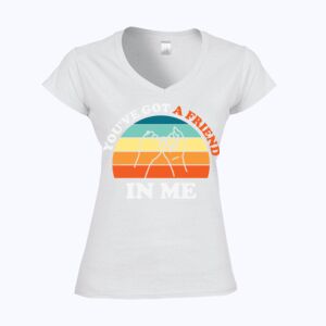 Softstyle™ women's v-neck t-shirt Thumbnail