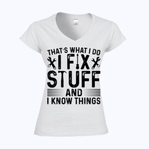 Softstyle™ women's v-neck t-shirt Thumbnail