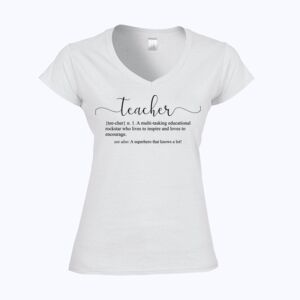 Softstyle™ women's v-neck t-shirt Thumbnail